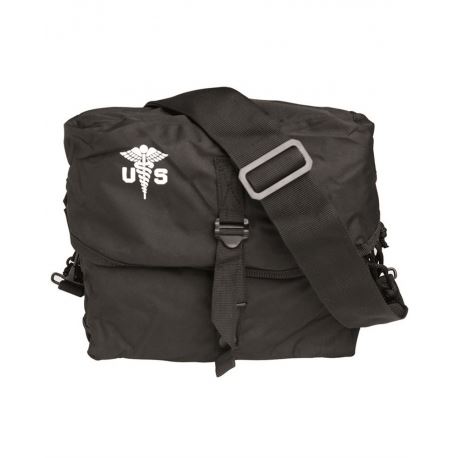 Στρατιωτικές - Vintage Black US medical Kit Bag with Strap