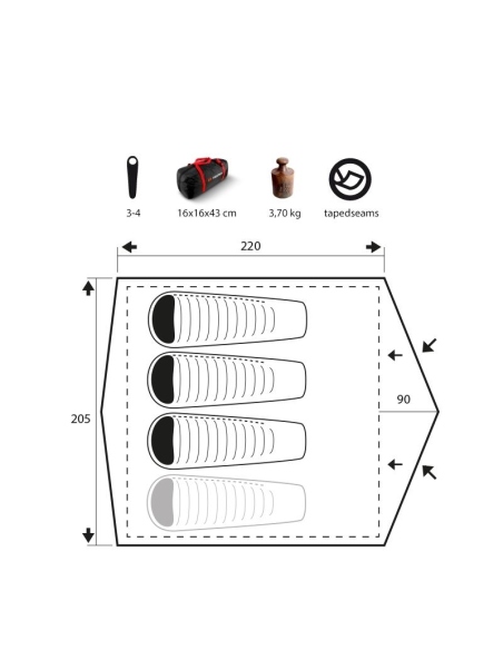 Αντίσκηνα Ορειβασίας Trimm Largo Tent 3P