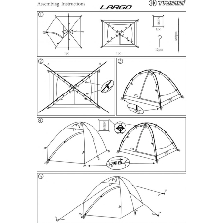 Αντίσκηνα Ορειβασίας Trimm Largo Tent 3P