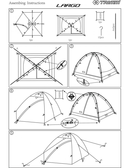Αντίσκηνα Ορειβασίας Trimm Largo Tent 3P