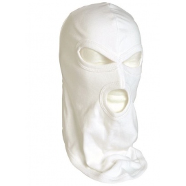 Μπαλακλάβες WHITE 3-HOLE COTTON BALACLAVA