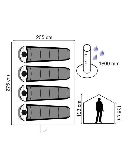 Αντίσκηνα / Σκηνές Σκηνή CABIN 300