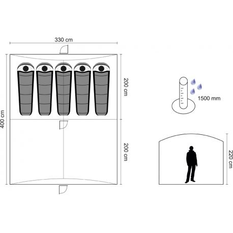 Tents Tent DORADO 5+5 PERSONS Tents Tent DORADO 5+5 PERSONS
