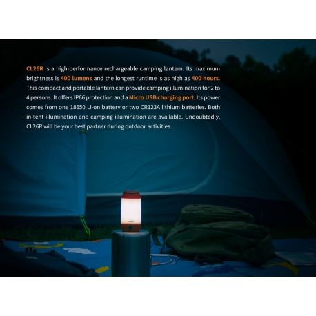 Lanterns Fenix CL26R Rechargeable Camping Lantern
