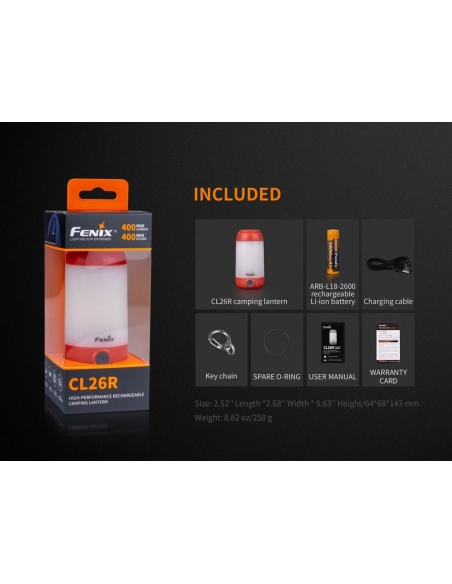 Lanterns Fenix CL26R Rechargeable Camping Lantern