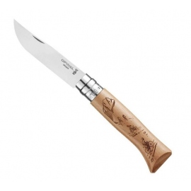 Pocketknifes Opinel No 8 Inox Engraved Sport Vélo