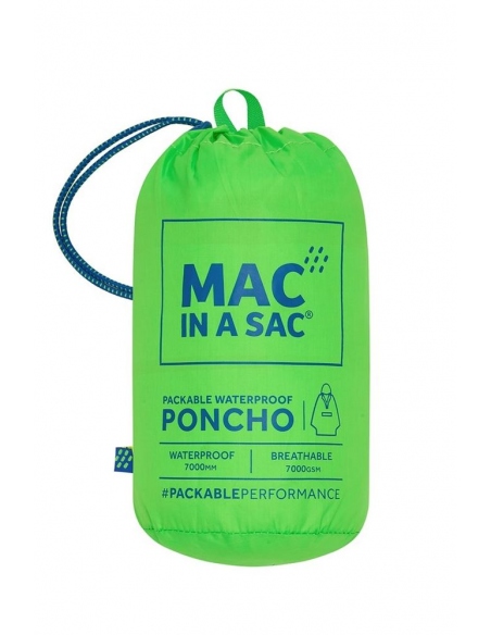 Ponchos Mac-In-A-Sac Waterproof Packable Poncho
