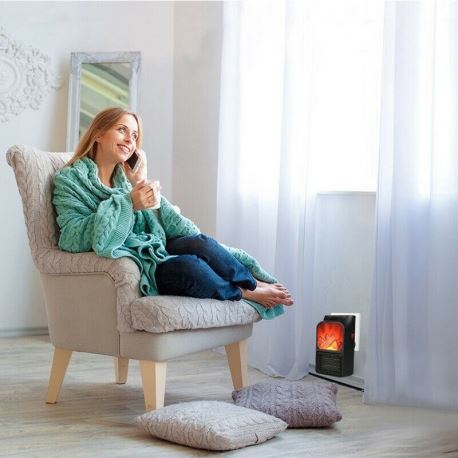 Heaters Mini Flame Heater 1000W