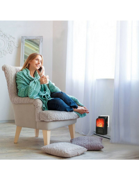 Heaters Mini Flame Heater 1000W