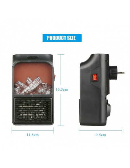 Heaters Mini Flame Heater 1000W