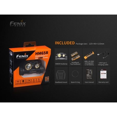 Φακοί Κεφαλής Fenix HM65R Rechargeable Headlamp 1400 Lumens