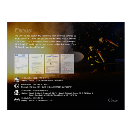 Flashlights Fenix WF11E Intrinsically Safe Flashlight