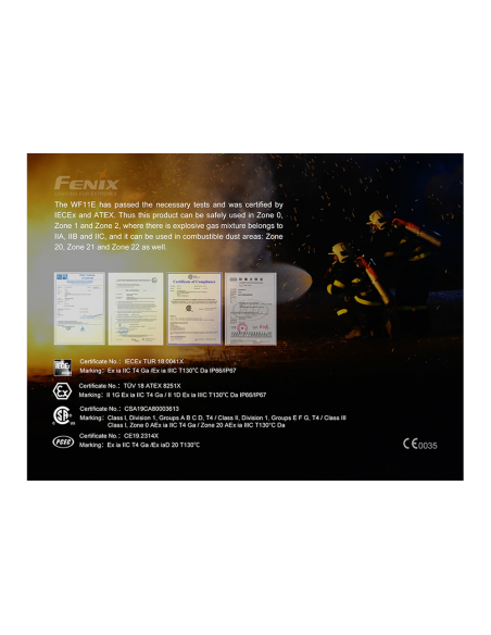 Flashlights Fenix WF11E Intrinsically Safe Flashlight