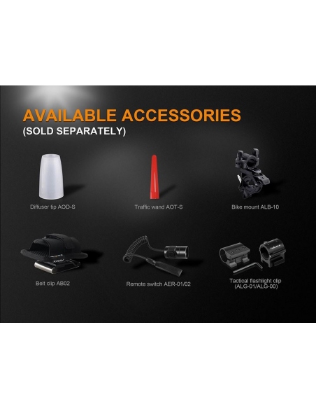 Flashlights Fenix UC35 v2.0 Rechargeable 1000 Lumens