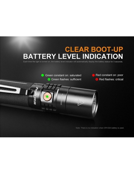 Flashlights Fenix UC35 v2.0 Rechargeable 1000 Lumens