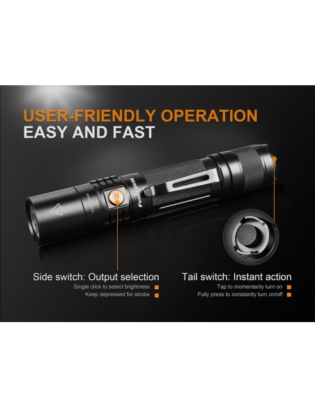 Flashlights Fenix UC35 v2.0 Rechargeable 1000 Lumens