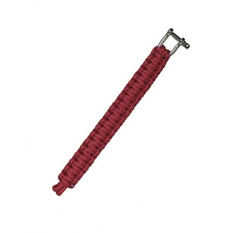 Βραχιόλια Επιβίωσης Κόκκινο 22mm Paracord Bracelet - Metal Closure