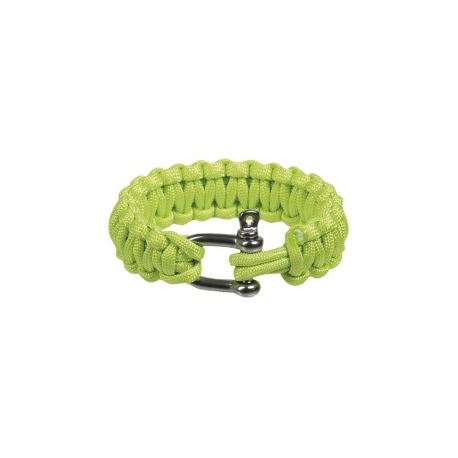 Green 22mm Paracord Bracelet - Metal Closure