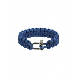 Βραχιόλια Επιβίωσης Μπλε 15mm Paracord Bracelet - Metal Closure