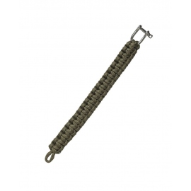 Survival Bracelets khaki 15mm Paracord Bracelet - Metal Closure 2