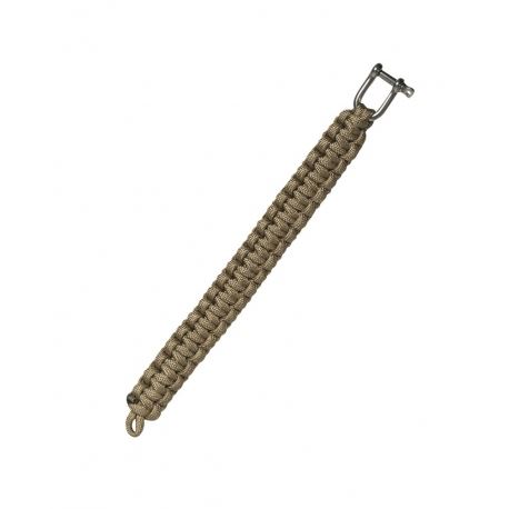 Survival Bracelets Coyote 15mm Paracord Bracelet - Metal Closure