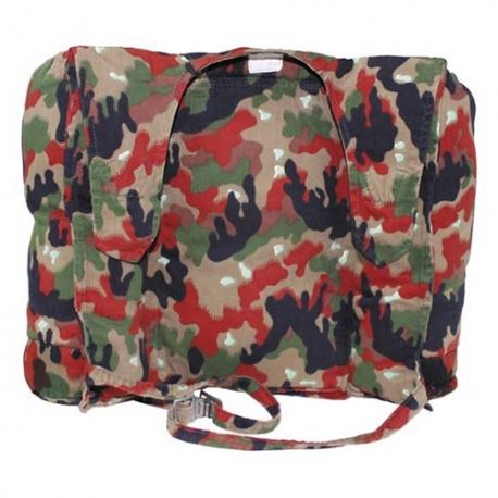 Military - Vintage Swiss Army Camo Backpack