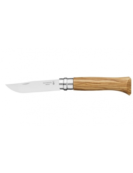 Pocketknifes Opinel No 8 Olive Wood + Sheath