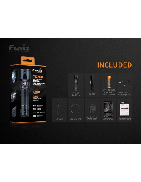 Flashlights Fenix TK26R Flashlight 1500 Lumens