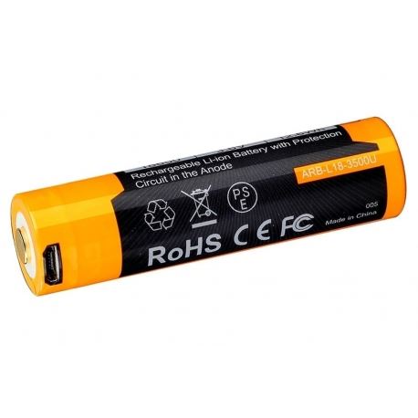 Μπαταρίες Fenix 18650 USB Rechargeable Battery 3500mAh