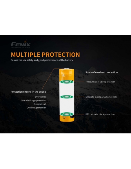 Μπαταρίες Fenix 21700 Battery 5000mAh