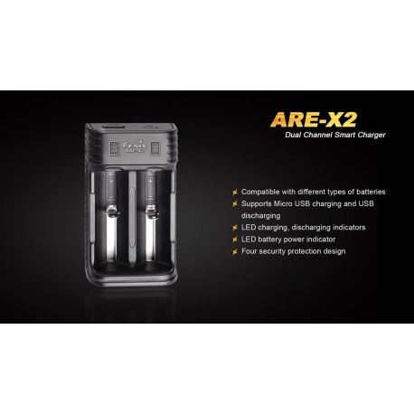 Φορτιστές Fenix ARE-X2 Dual Battery Charger