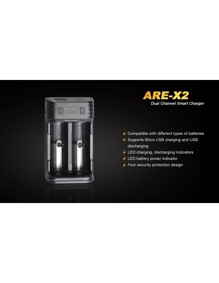 Φορτιστές Fenix ARE-X2 Dual Battery Charger