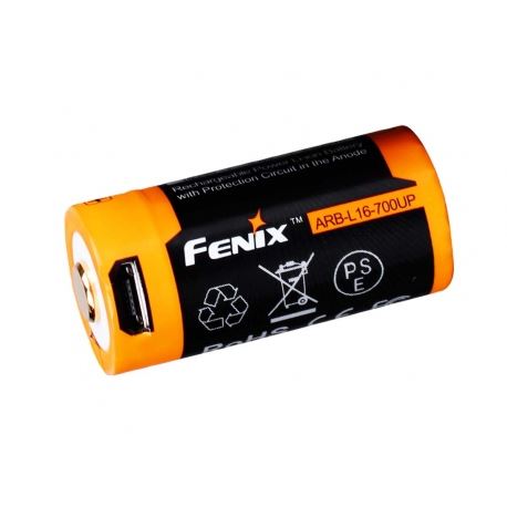 Fenix 16340 USB Rechargeable Battery 700mAh