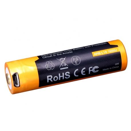 Μπαταρίες Fenix 14500 USB Rechargeable Battery 1600mAh