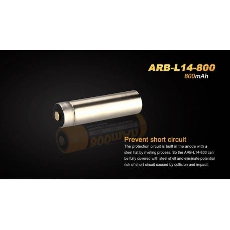Batteries - Powebanks Fenix 14500 Battery 800mAh