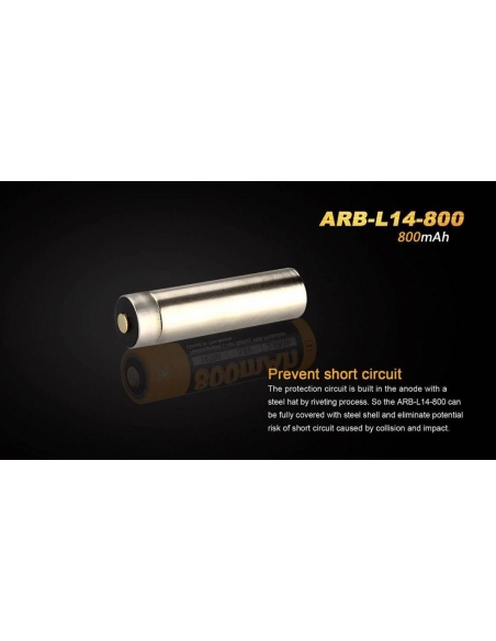 Batteries - Powebanks Fenix 14500 Battery 800mAh