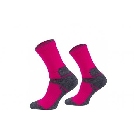 Comodo Junior Hiker Merino Socks Pink