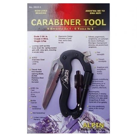 Carabiner tool 5 in 1