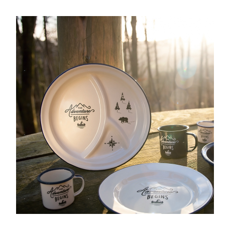 Cook Sets - Food Jars Enamel Adventure Divider Plate