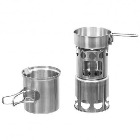 Σκεύη μαγειρέματος - Φαγητοδοχεία Stainless Steel Travel Cook Set