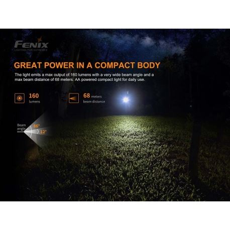 Flashlights Fenix E12 V2.0 Flashlight 160 Lumens