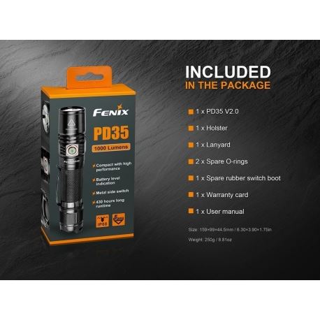 Φακοί Χειρός Fenix PD35 Flashlight 1000 Lumens
