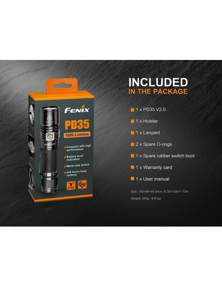 Φακοί Χειρός Fenix PD35 Flashlight 1000 Lumens