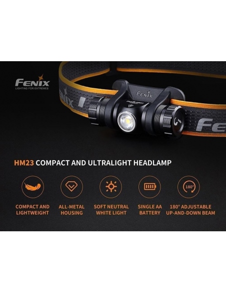 Headlamps Fenix HM23 Headlamp 240 Lumens