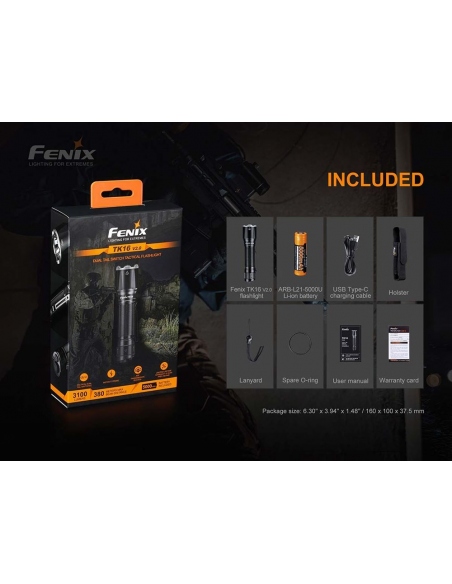 Flashlights Fenix TK16 V2.0 Flashlight 3100 Lumens