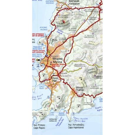 Maps Lemnos Hiking Map Maps Lemnos Hiking Map