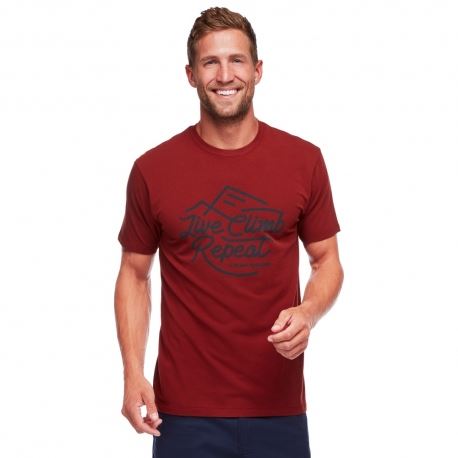 Short-Sleeved Black Diamond Men's Live Climb Repeat Tee Oxide
