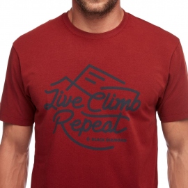 Short-Sleeved Black Diamond Men's Live Climb Repeat Tee Oxide