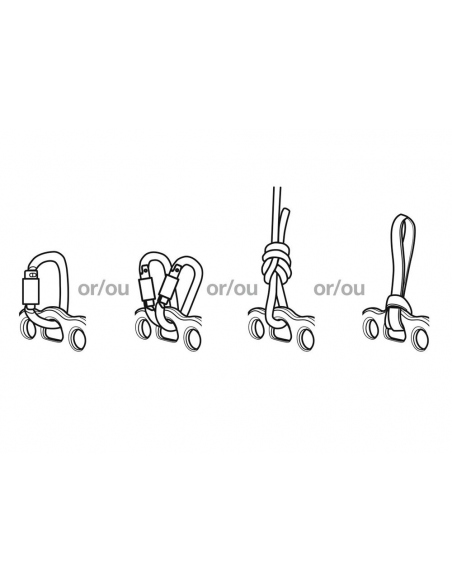 Carabiners Petzl Paw S Rigging Plate
