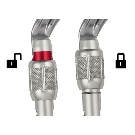 Κρίκοι Ασφαλείας Petzl Ok Screw Lock Carabiner Black